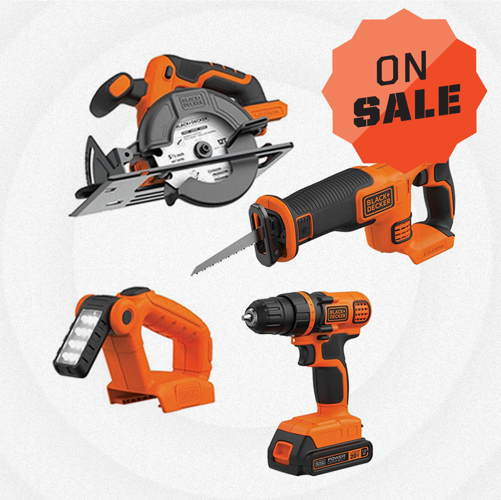 This Black and Decker 20V 4-Tool Power Tool Kit Is 49% Off at