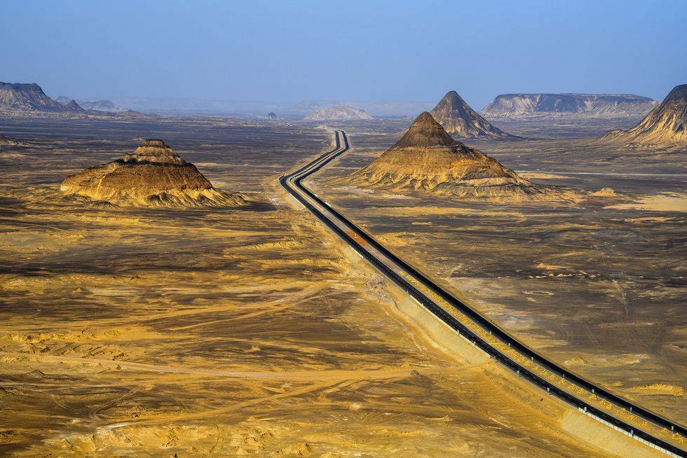 black desert hills in egypt
