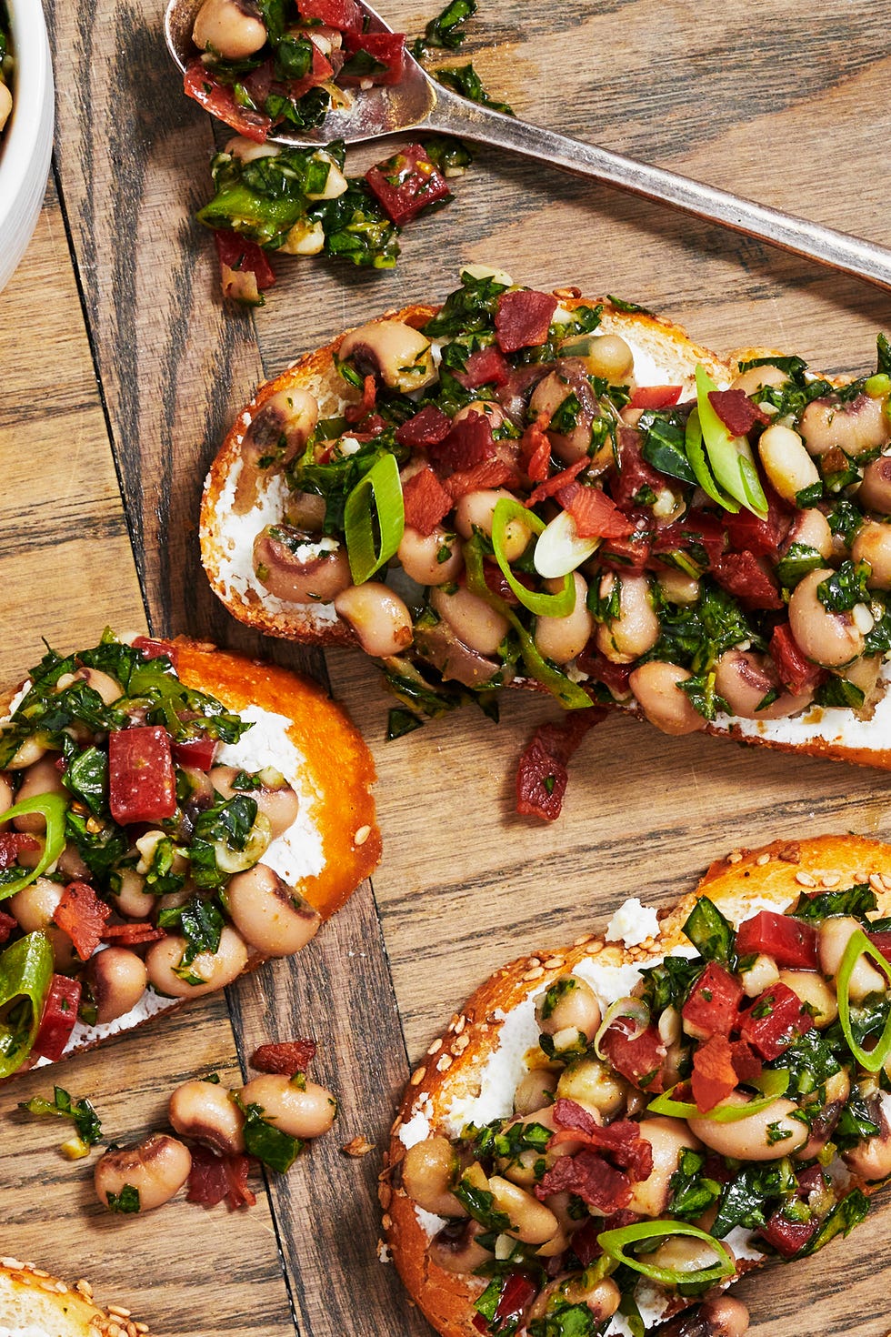 Black-Eyed Pea Bruschetta blackeyed pea bruschetta