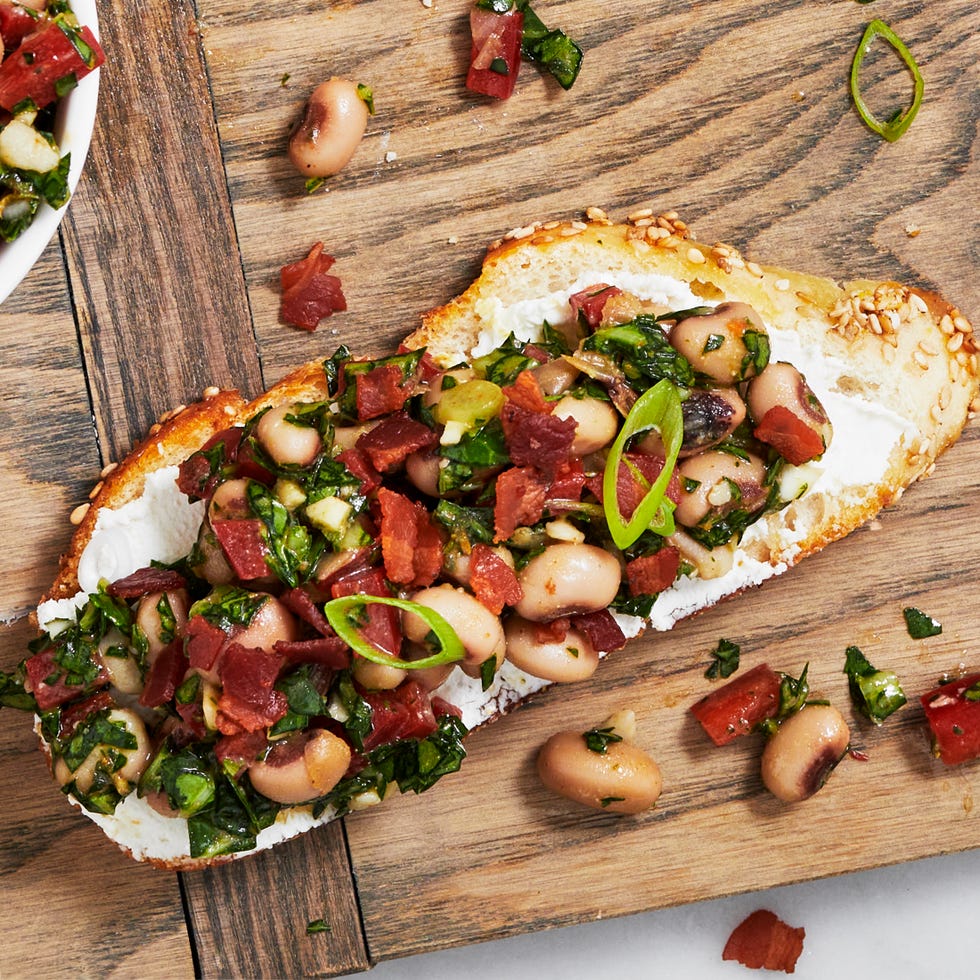 blackeyed pea bruschetta