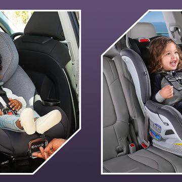 kids buckled into car seats