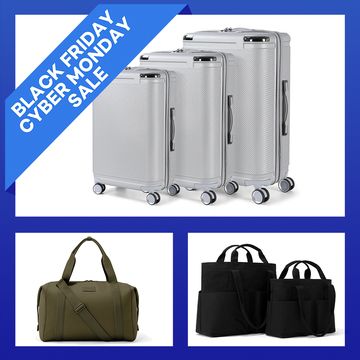 black friday cyber monday sale on luggage sets, tote bags, duffel bags, backpacks
