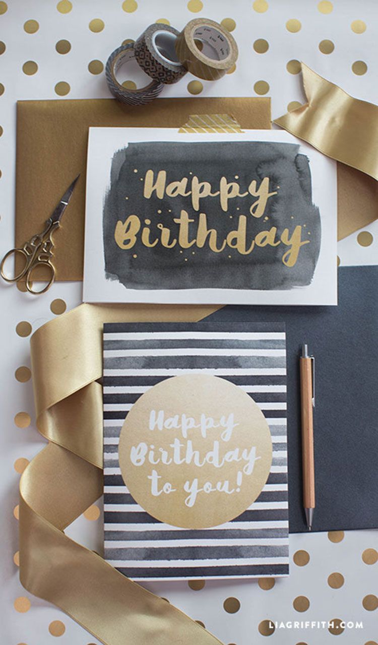 25 DIY Birthday Card Ideas - Easy Homemade Birthday Cards