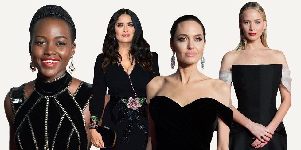 #TimesUp Confirms No Black Dress Code at Oscars - No Black Oscar Dresses