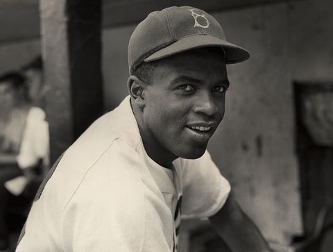 circa 1945 a portrait of the brooklyn dodgers infielder jackie robinson in uniform photo by hulton archivegetty images