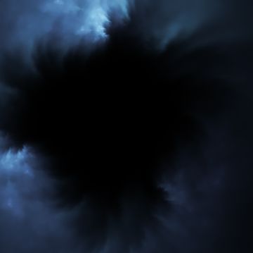 black hole in the sky abstract digital cloudscape