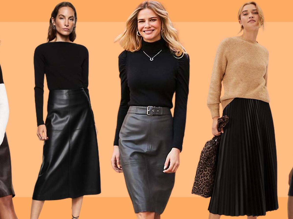 Button Waist Leather Mini Skirt - Women - Ready-to-Wear