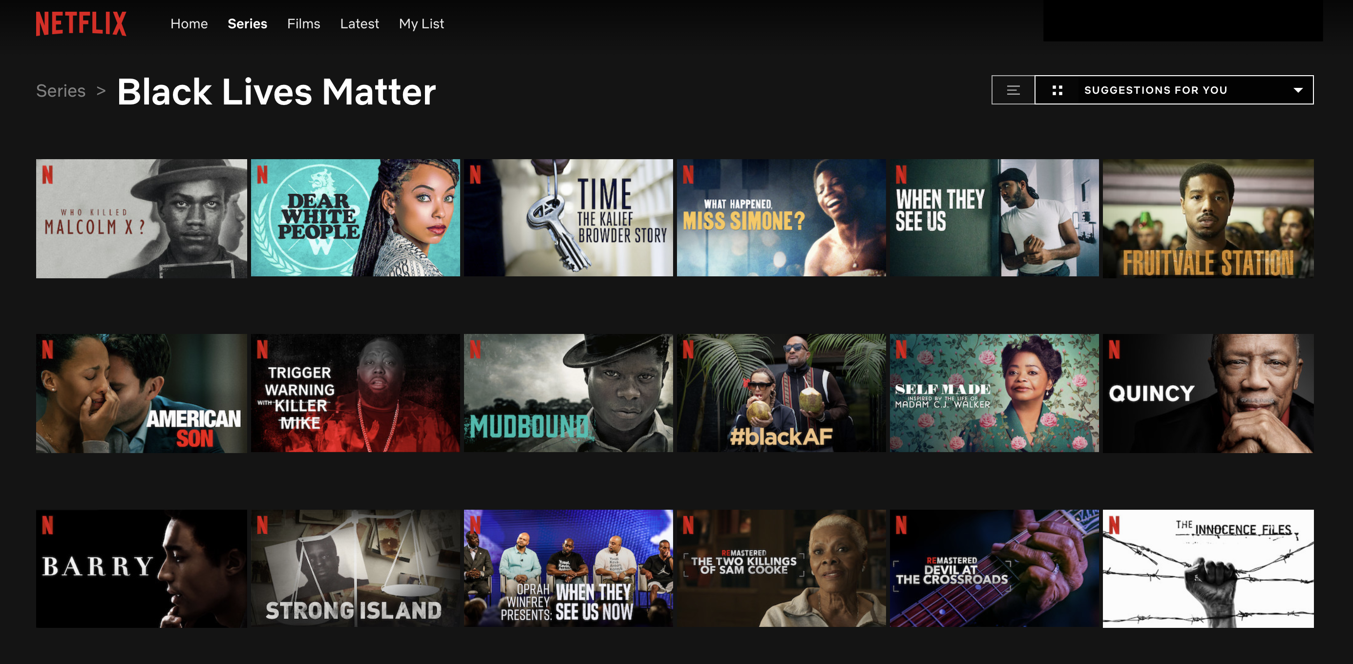 Netflix Launches Black Lives Matter Collection