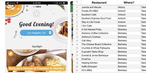 eat okra app, spreadsheet, black owned restaurants