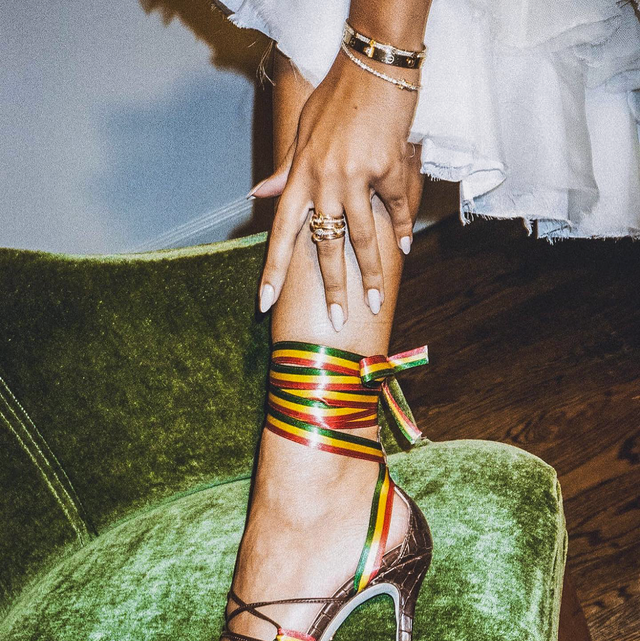 New York & Company Womens Fiona Flat Sandals