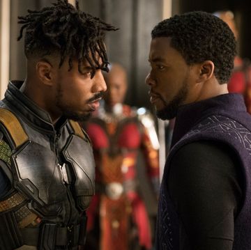 black panther   killmonger and t'challa