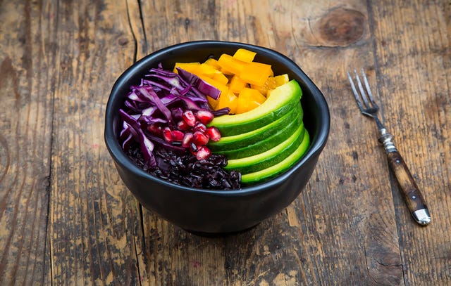 black rice bowl