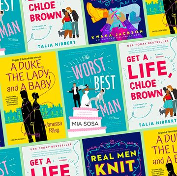 worst best man, get a life chloe brown, real men knit,  a duke the lady  a baby book covers