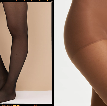 a woman's legs in tights