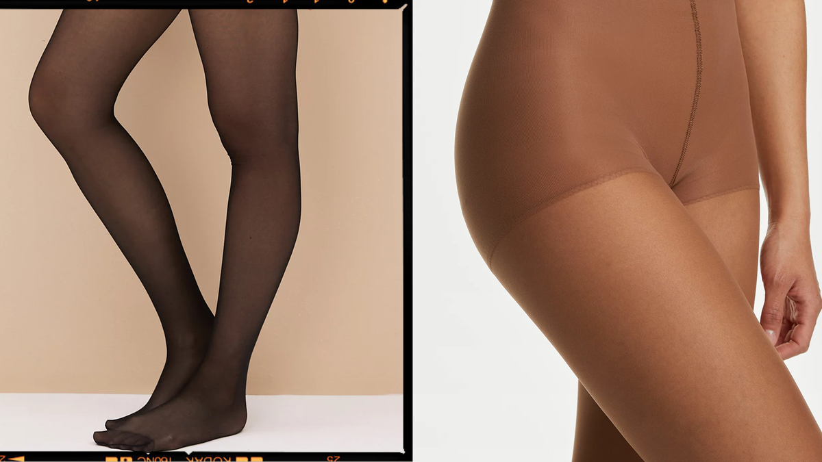 Simple Black Pantyhose, High Waist Slim Footed Pantyhose, Women's Stockings  & Hosiery