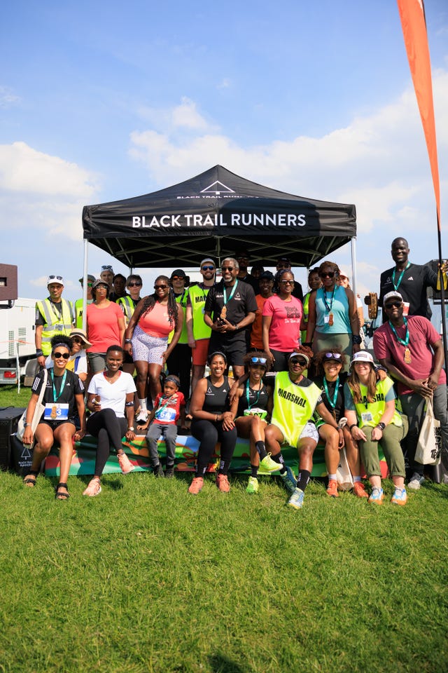 black trail runners