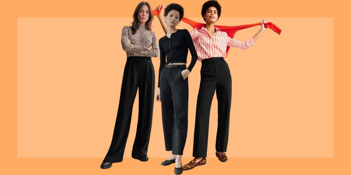 black trousers
