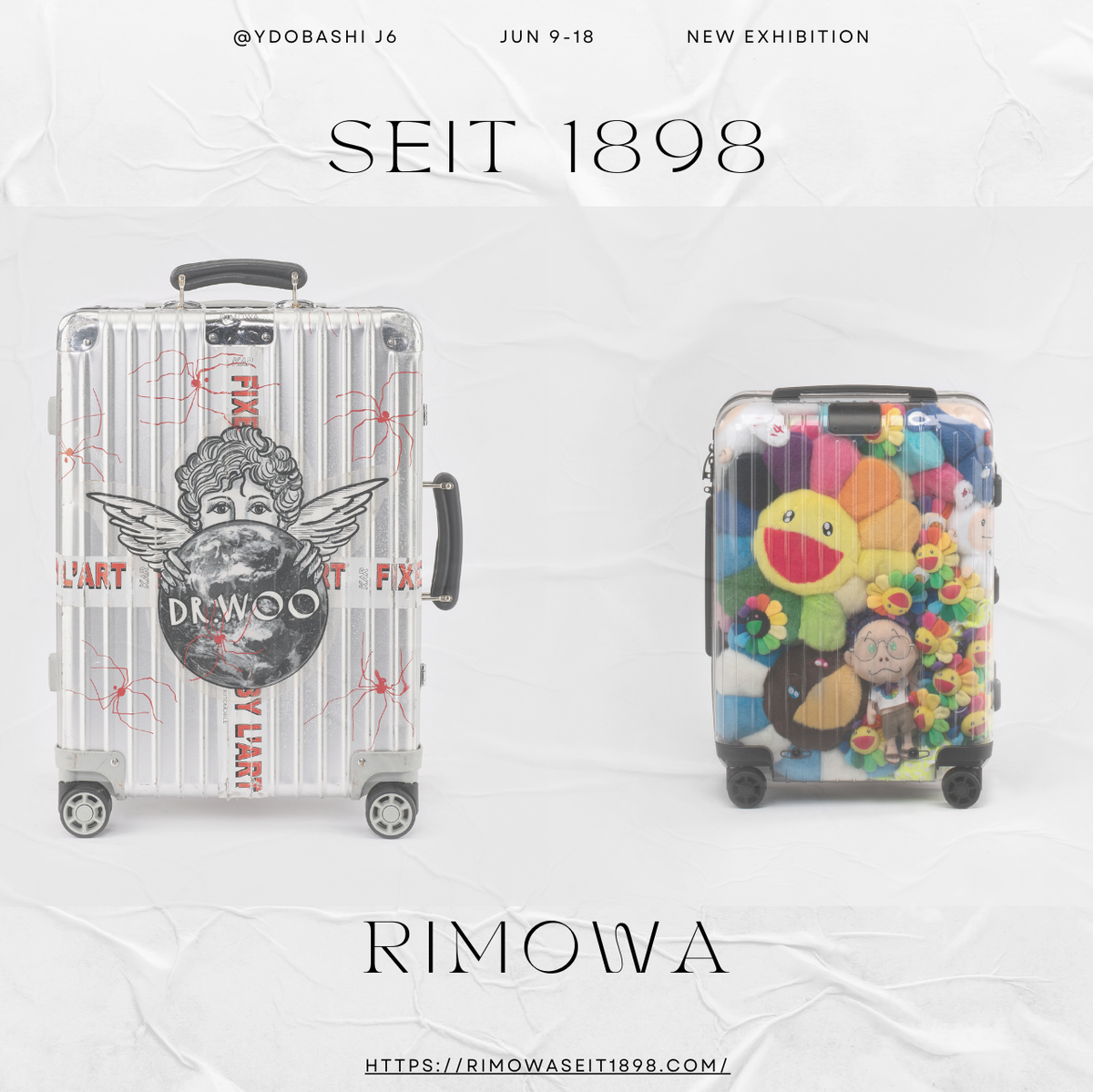 rimowa】リモアスーツケース・アルミバック型・店舗用看板・非売品
