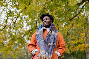 black woman in the park