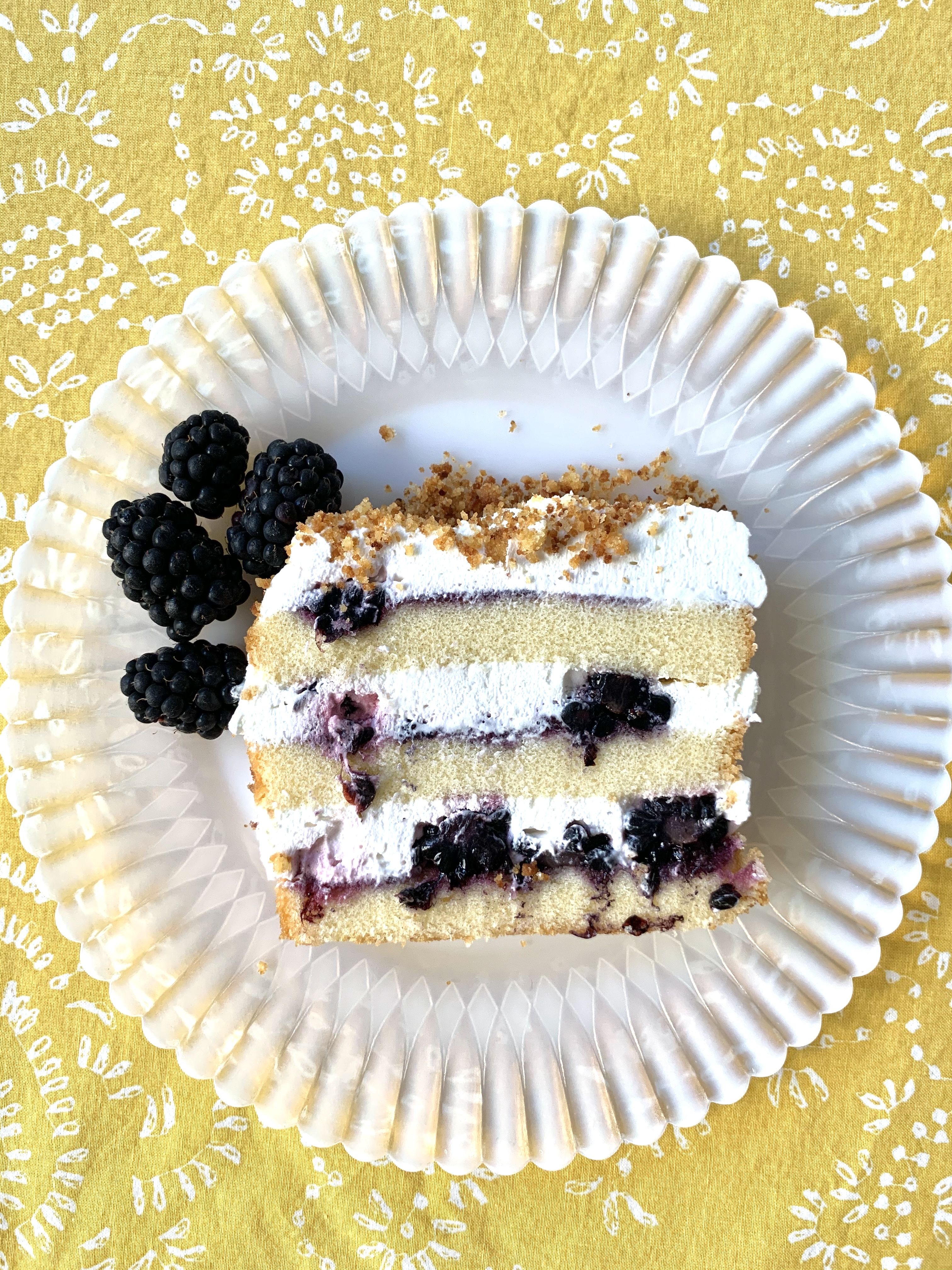 Lemon Blackberry Cake  Recipe  Blackberry cake Dessert recipes easy Cake  recipes