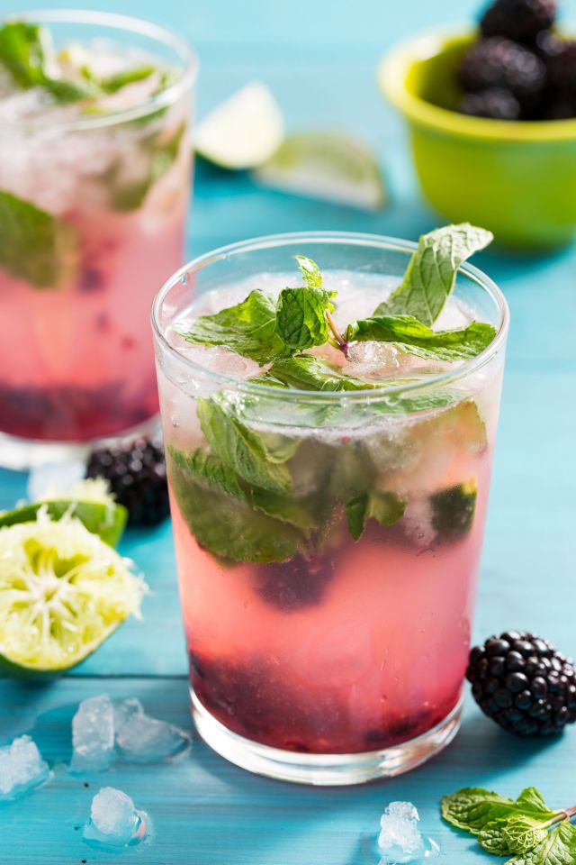 Tropical, Fruit Punch and Mixed Berry Mojitos
