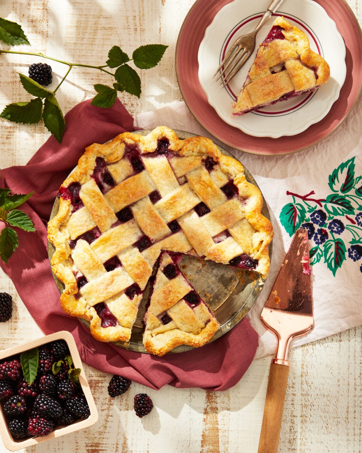 Blackberry Stack Pie with Lemon Crème Anglaise — All Purpose Flour Child