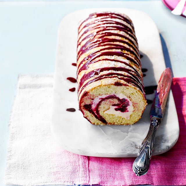 best white chocolate recipes blackcurrant and white chocolate frozen roulade