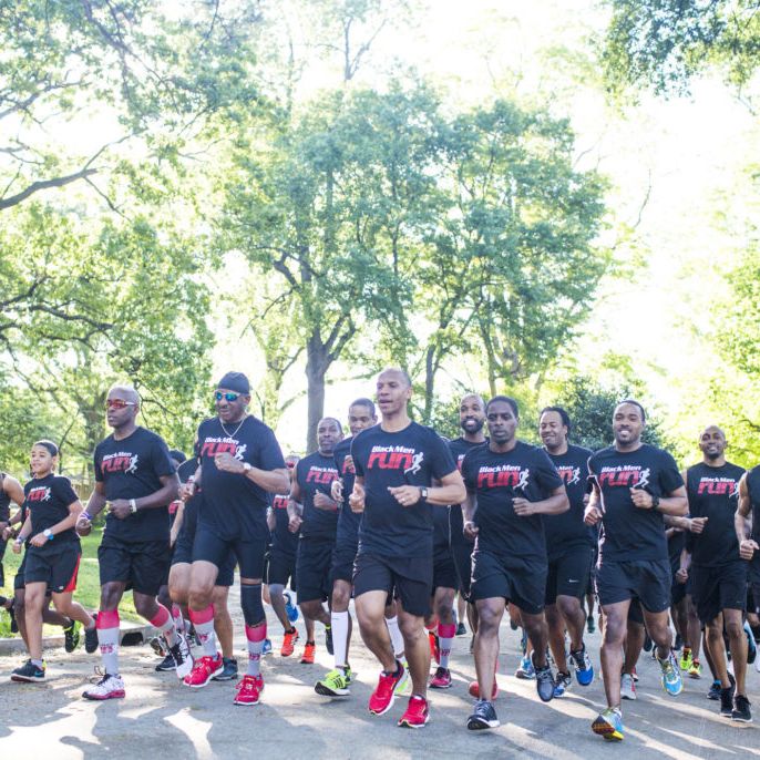 the black men run group in philadelphia on a run