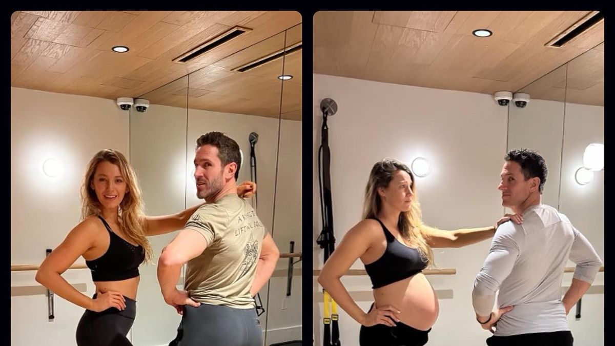 Blake Lively dons a sports bra & joggers as husband Ryan Reynolds