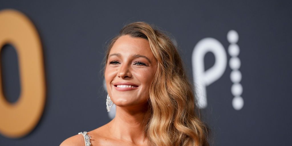 Blake Lively nodded to It Ends With Us in a floral silver dress at SNL50