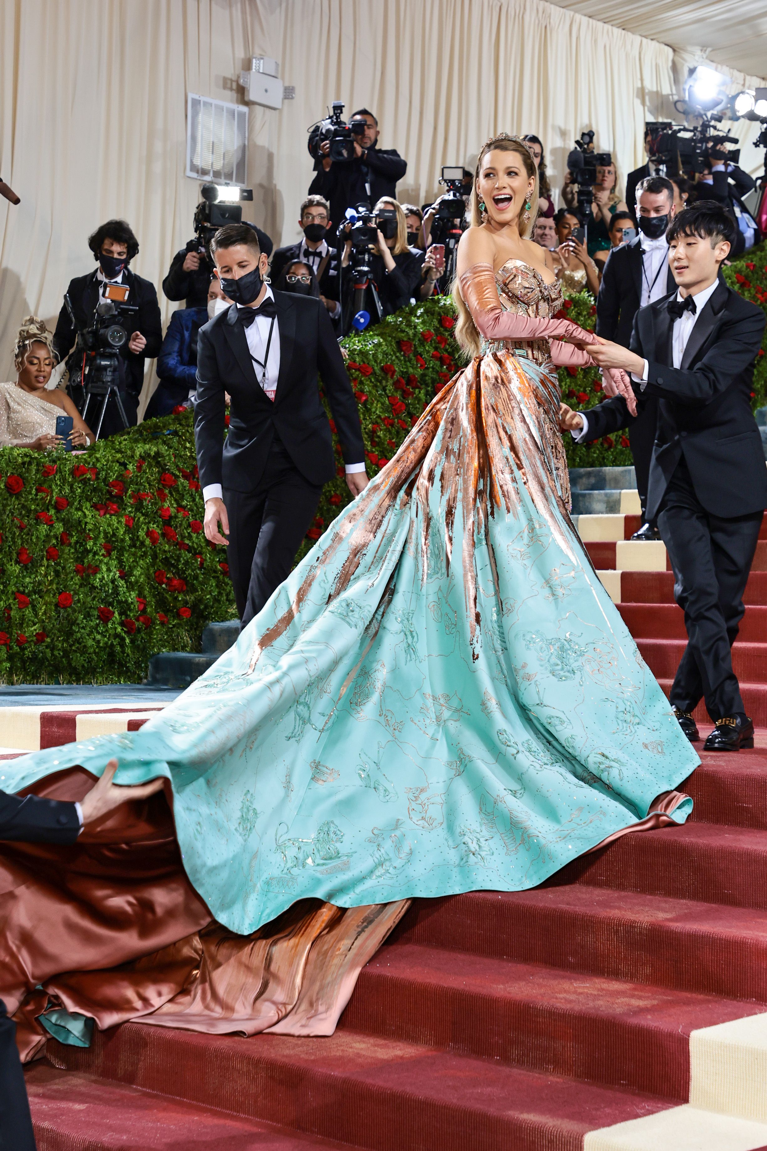 Blake Lively dress change transformation at Met Gala 2022