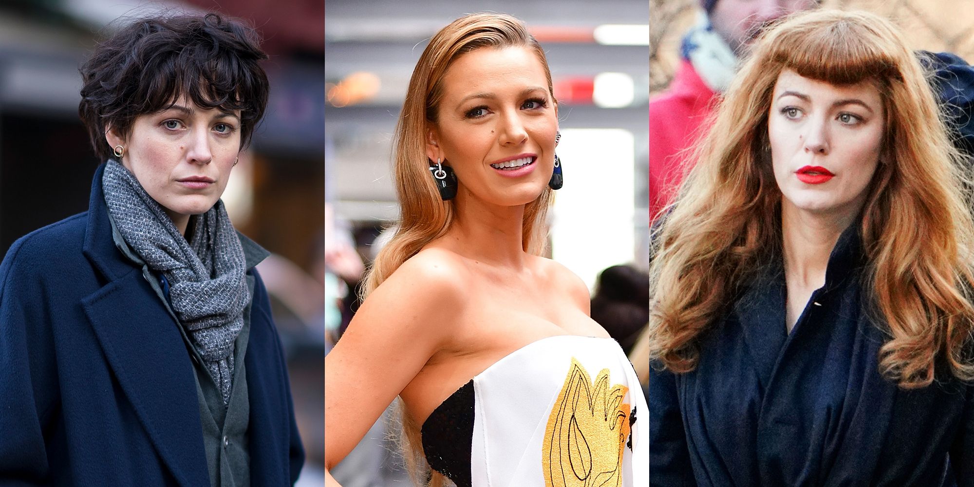 Blake Lively in Every Hair Color - Blake Lively as a Brunette, Redhead and  With Black Hair