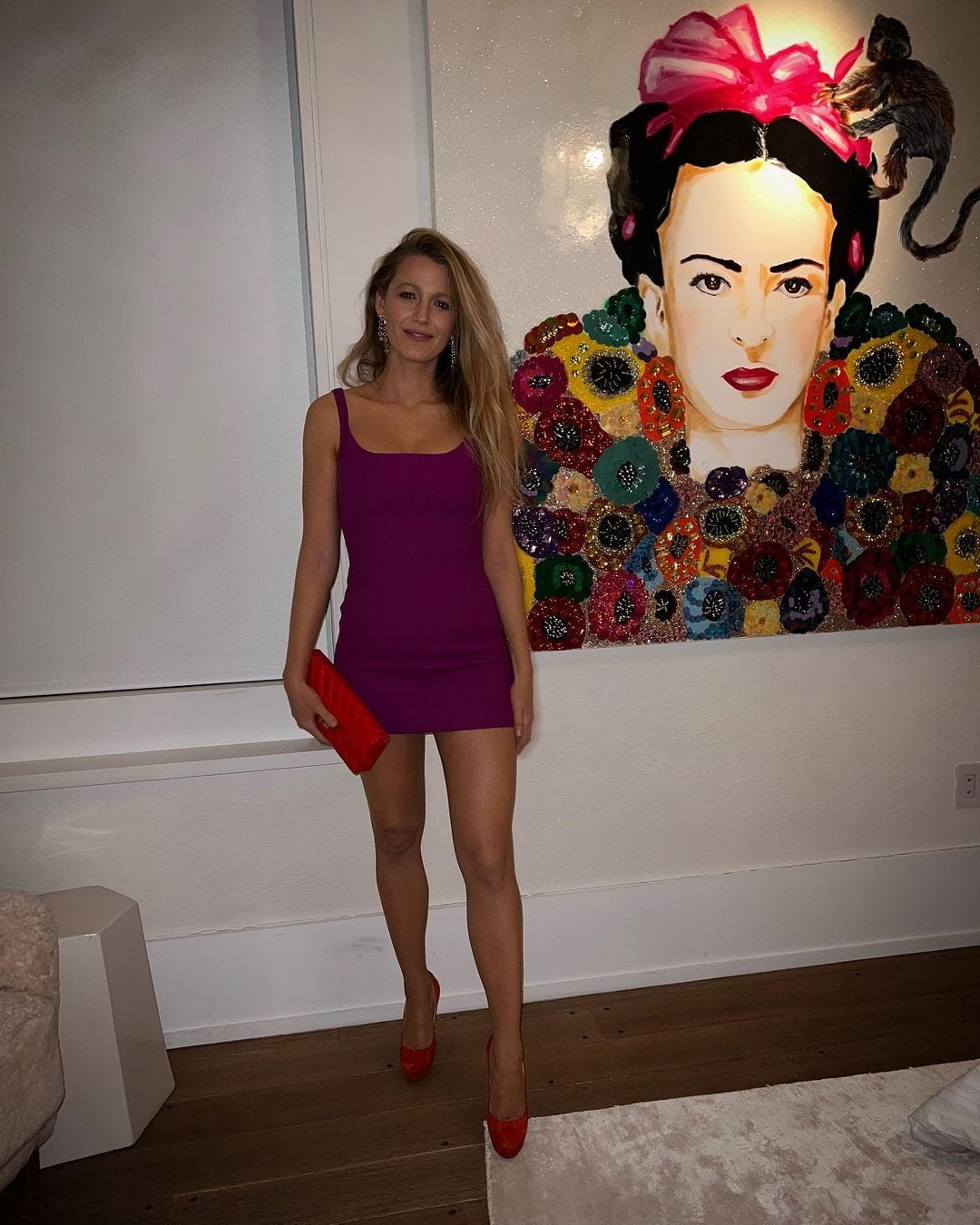 Blake Lively shares a throwback purple mini dress picture