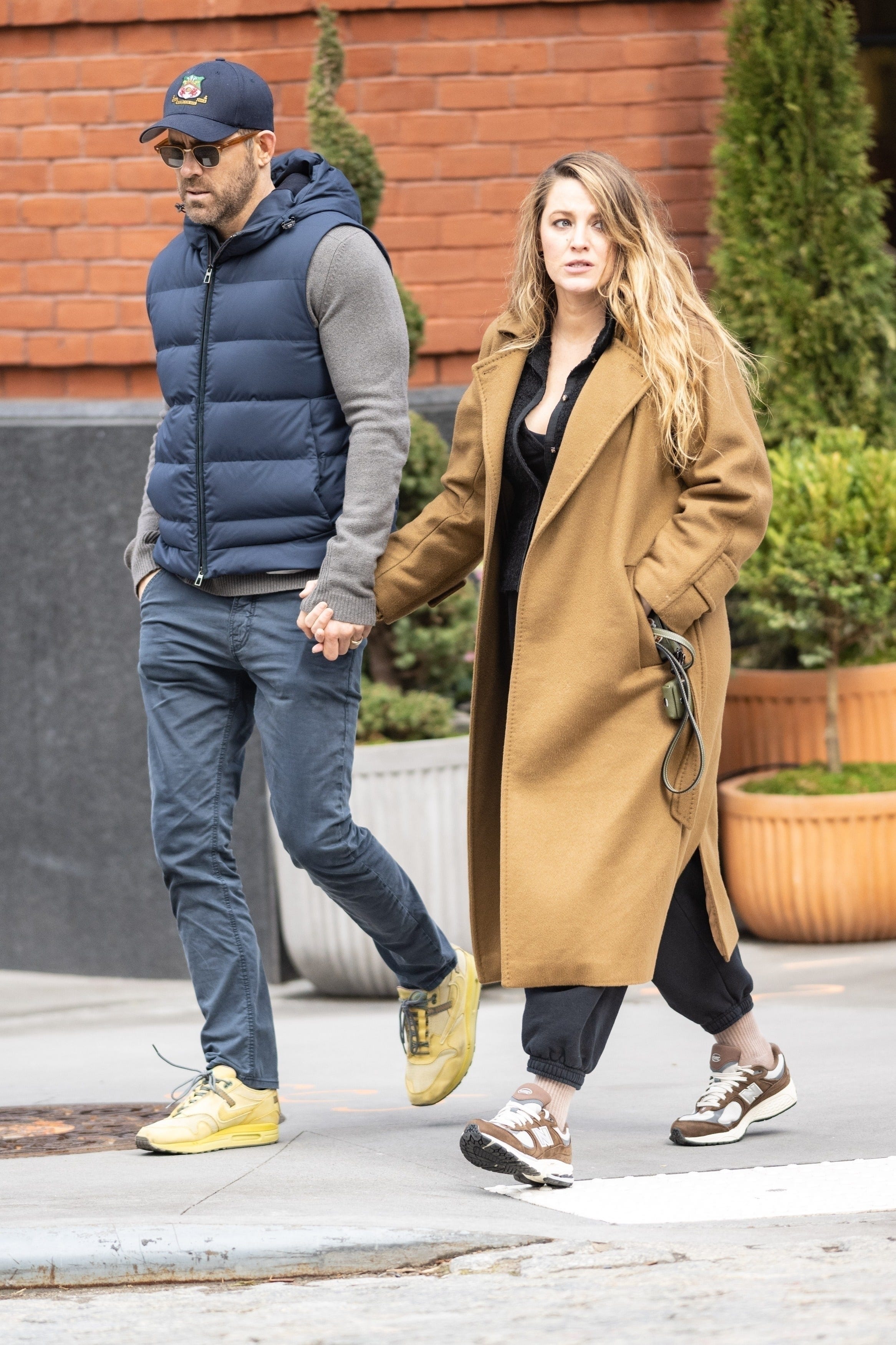 The couple, who isn't photographed often, went on a walk in the city.