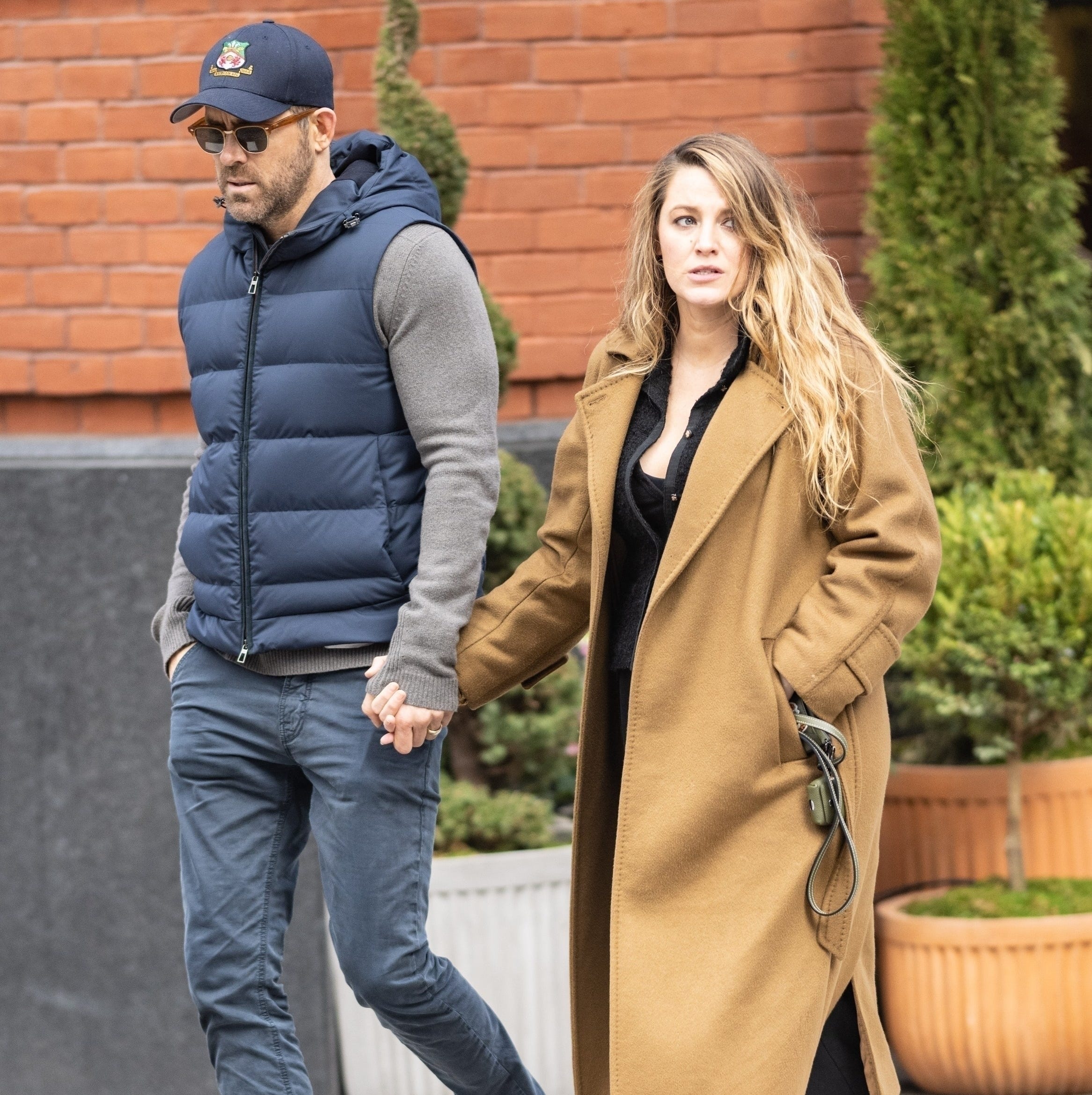 The couple, who isn't photographed often, went on a walk in the city.