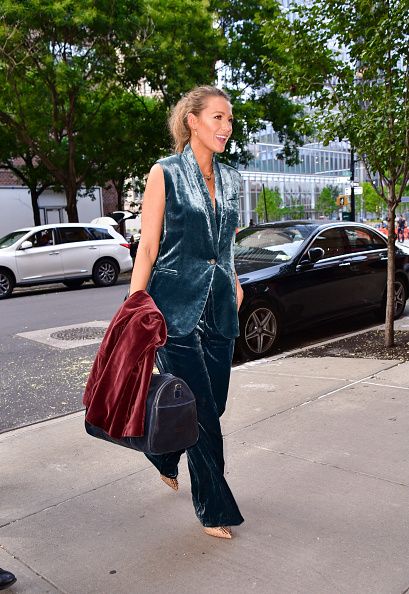 Blake Lively's Pantsuits for 'A Simple Favor' Press Tour: Pics