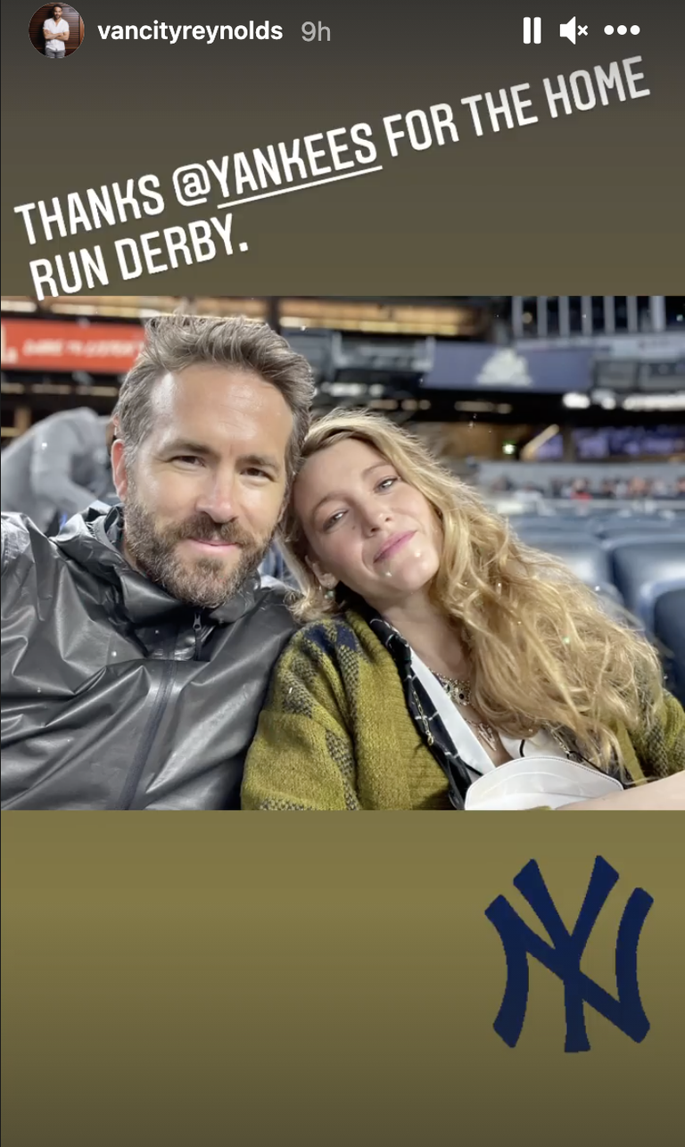 ryan reynolds, blake lively date night