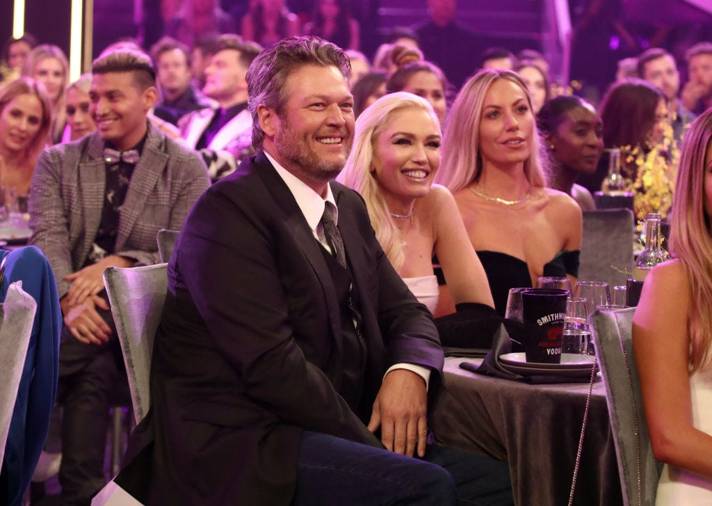 Blake Shelton sends sweet message to Gwen Stefani in 2020 People's Choice  Awards speech