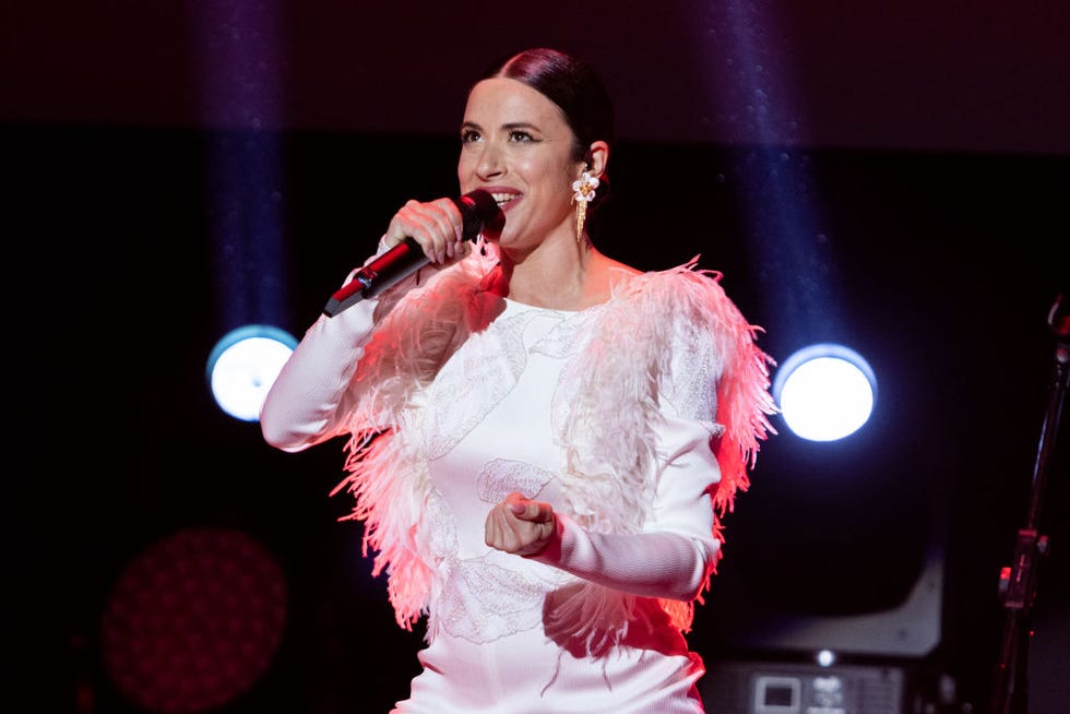 blanca paloma farewell event before traveling to liverpool to participate in eurovision song contest