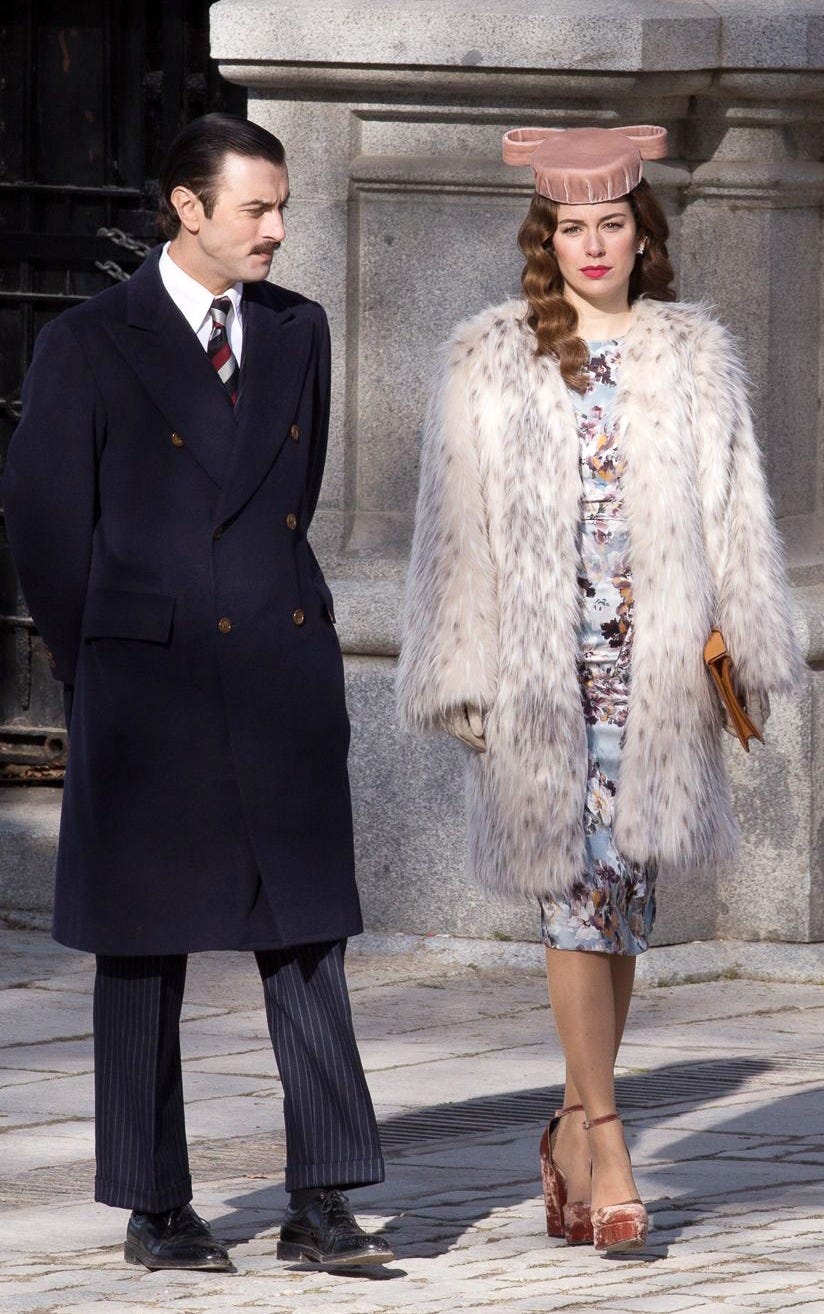 lo que escondian sus ojos' set filming in madrid