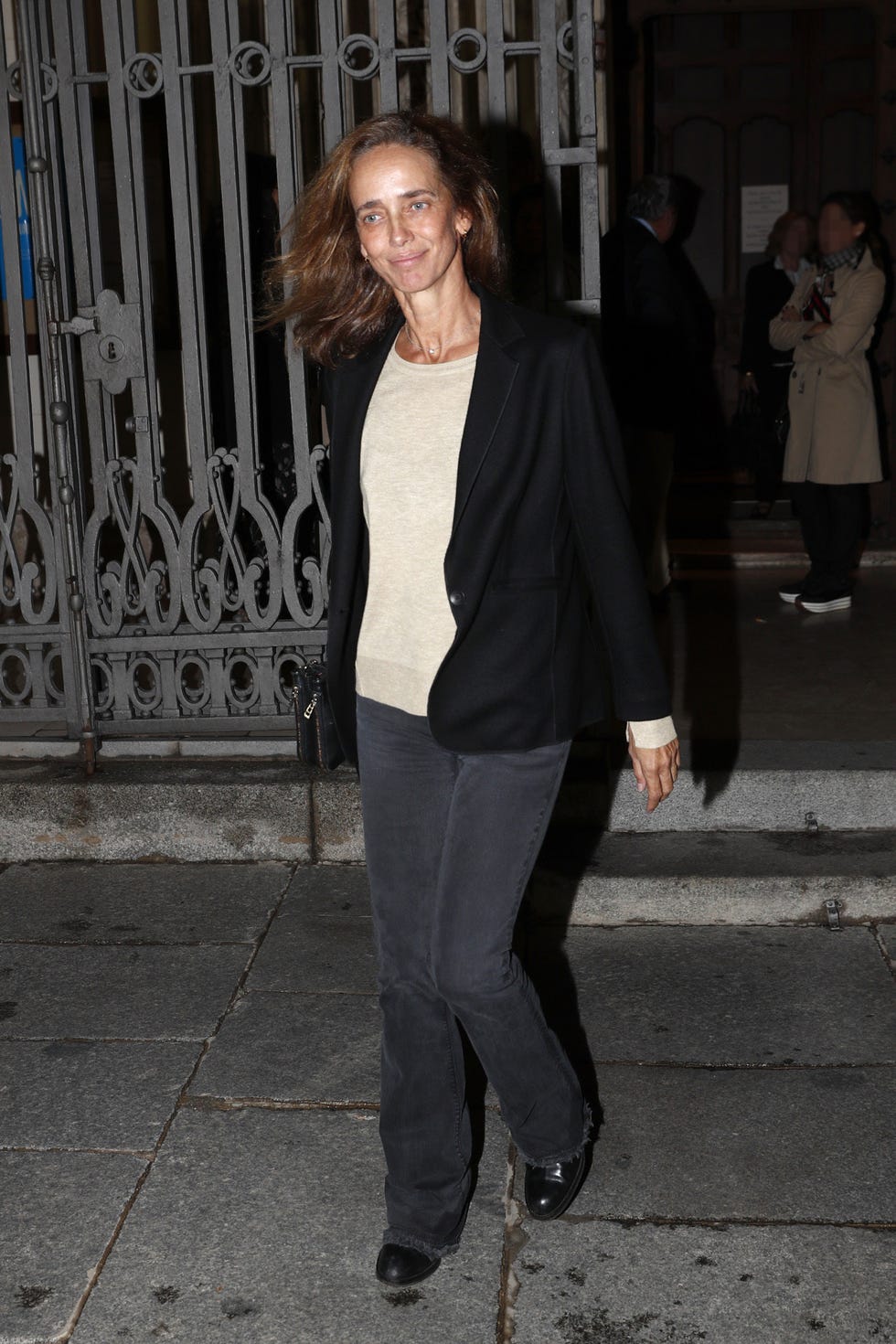 Blanca Suelves en el funeral Germán López Madrid