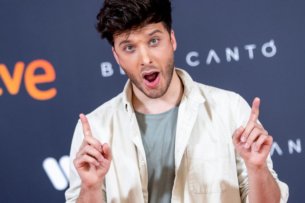 blas cantó en la rueda de prensa previa a eurovisión 2021