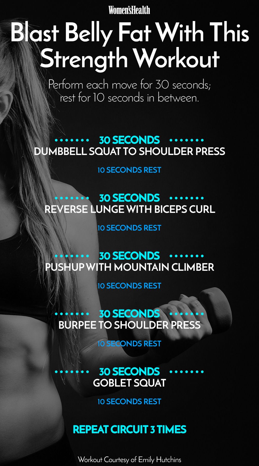 Belly fat reduction workout