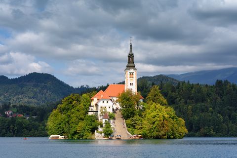 Bled Island with church, Slovenia