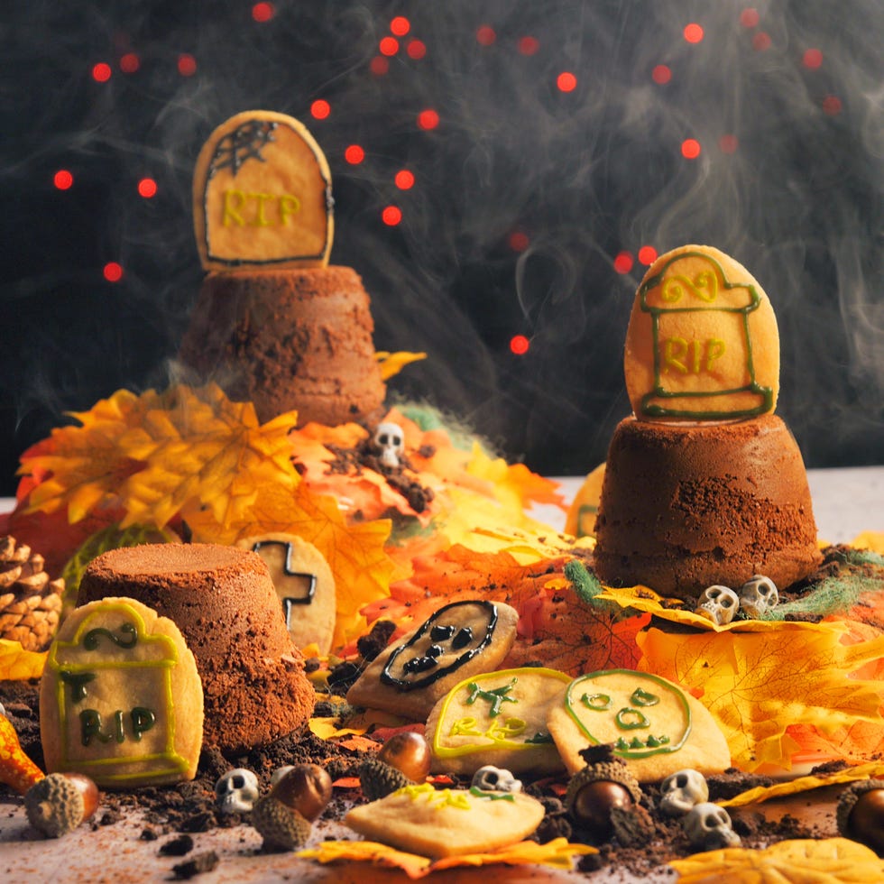 halloween recipes bleeding graveyard fondants