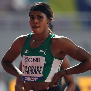 la nigeriana blessing okagbare en los mundiales de atletismo 2019