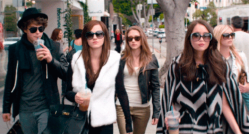 Eyewear, Street fashion, Fashion, Sunglasses, Jacket, Event, Glasses, Leather jacket, Fur, Outerwear, 