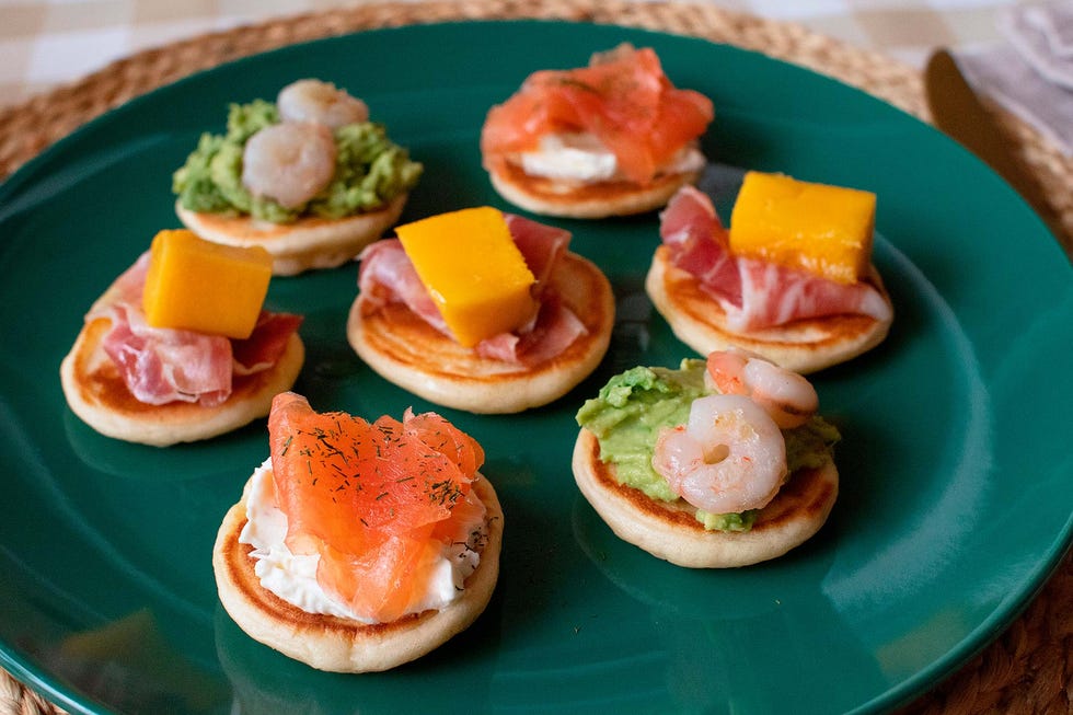 blinis caseros aperitivos de navidad