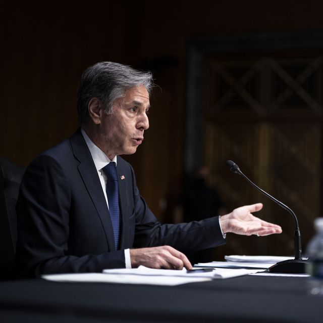 washington, dc   september 14 us secretary of state antony blinken testifies during a senate foreign relations hearing to examine the united states withdrawal from afghanistan on capitol hill on september 14, 2021 in washington, dc photo by jabin botsford   poolgetty images