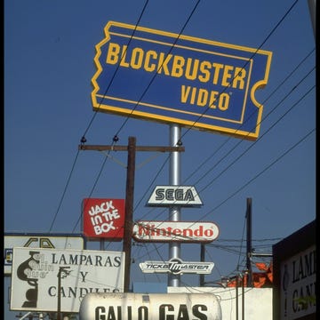 blockbuster video store  jack in the bo